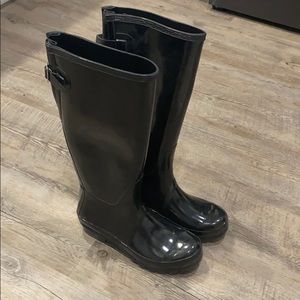 Polar knee high rain boots